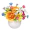 6.5" Premade Orange & Yellow Wildflower & Ranunculus in Ceramic Pot by Ashland®